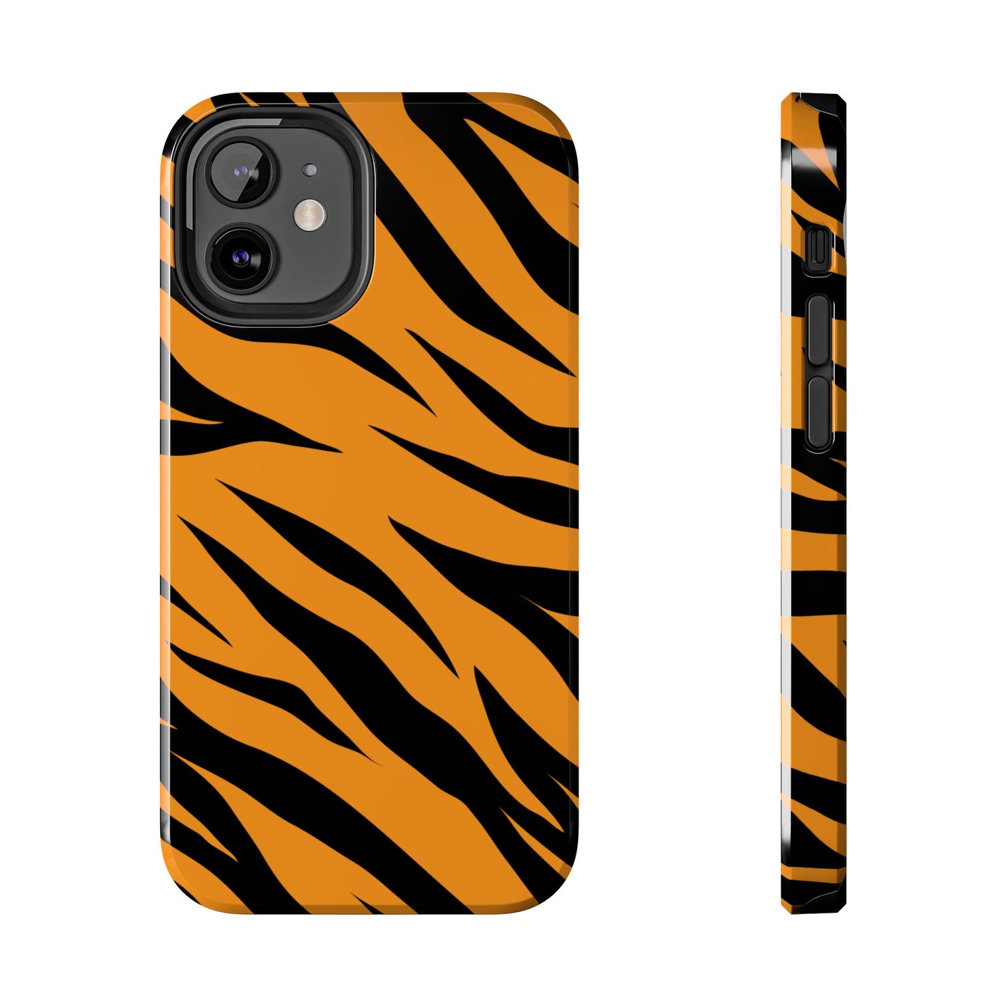 Tiger Texture Tough Phone Cases iPhone 12 Mini