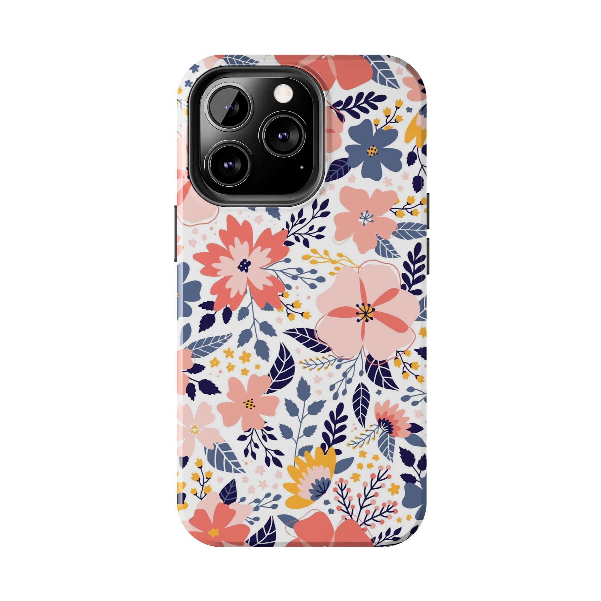 seamless pattern with abstract flowers Tough Phone Cases