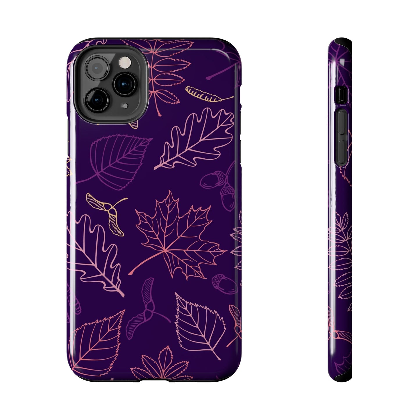 Seamless pattern with autumn leaves Tough Phone Cases iPhone 11 Pro Max