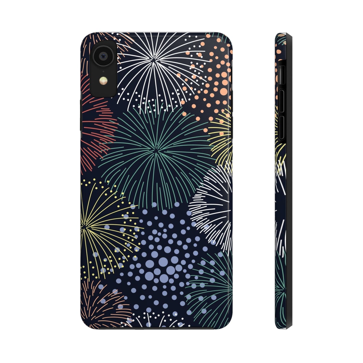 Seamless pattern with colorful fireworks Tough Phone Cases iPhone XR