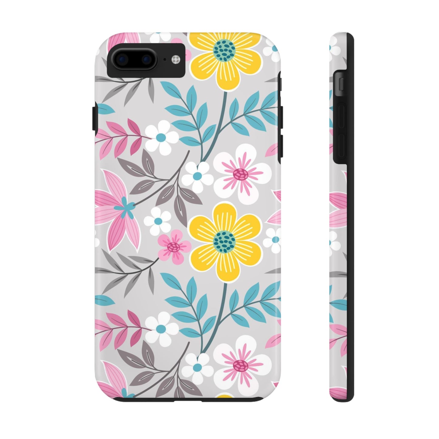 Colorful flowers and leaf Tough Phone Cases iPhone 7 Plus, iPhone 8 Plus