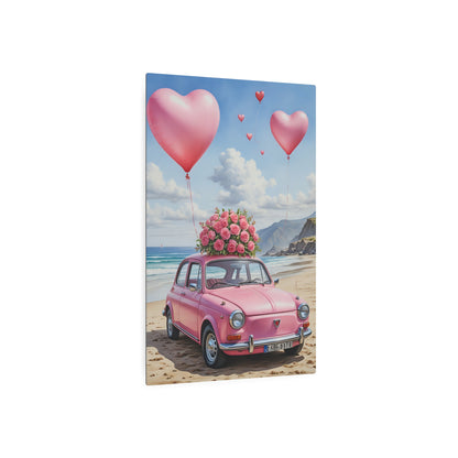 Love Blooms by the Sea Metal Art Sign