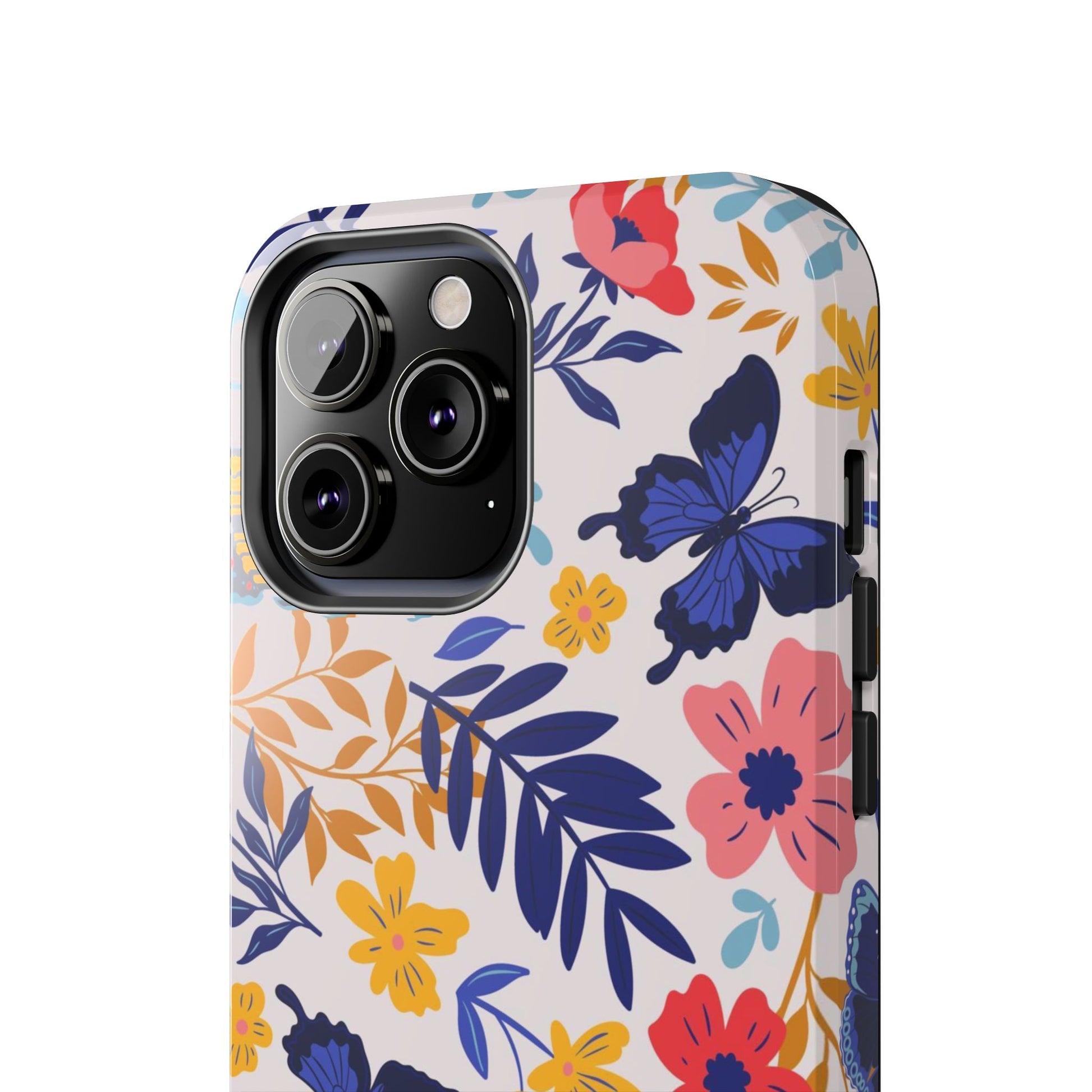 Seamless pattern with butterflies and flowers Tough Phone Cases