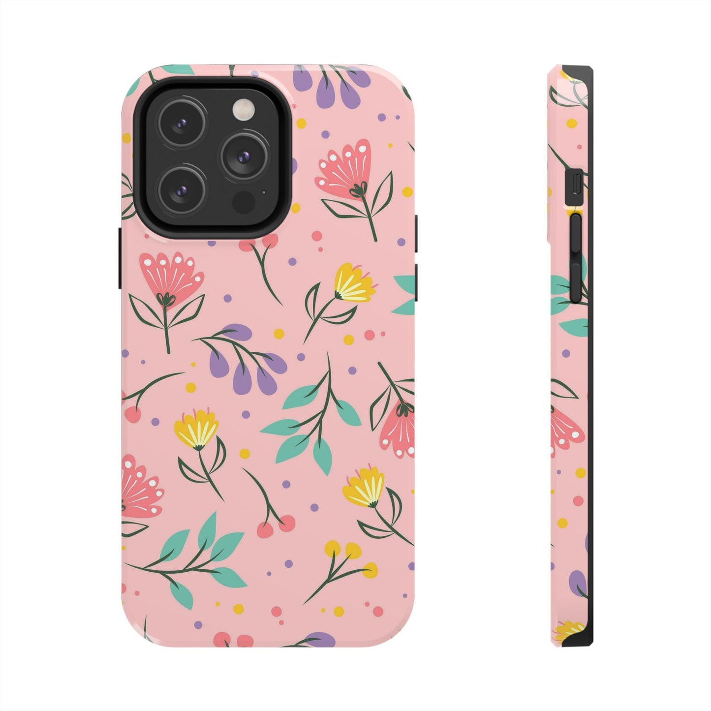 beautiful seamless handrawn floral Tough Phone Cases iPhone 14 Pro Max