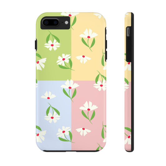 4 set of Sweet floral seamless pattern Tough Phone Cases iPhone 7 Plus, iPhone 8 Plus