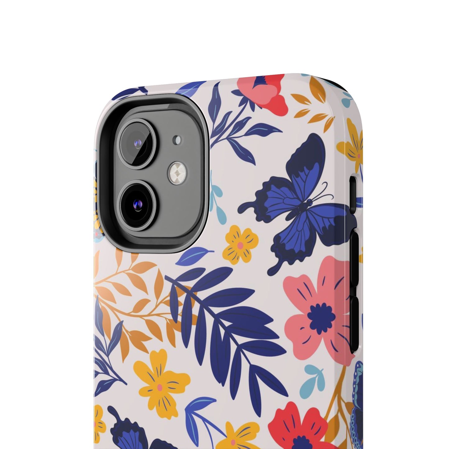 Seamless pattern with butterflies and flowers Tough Phone Cases