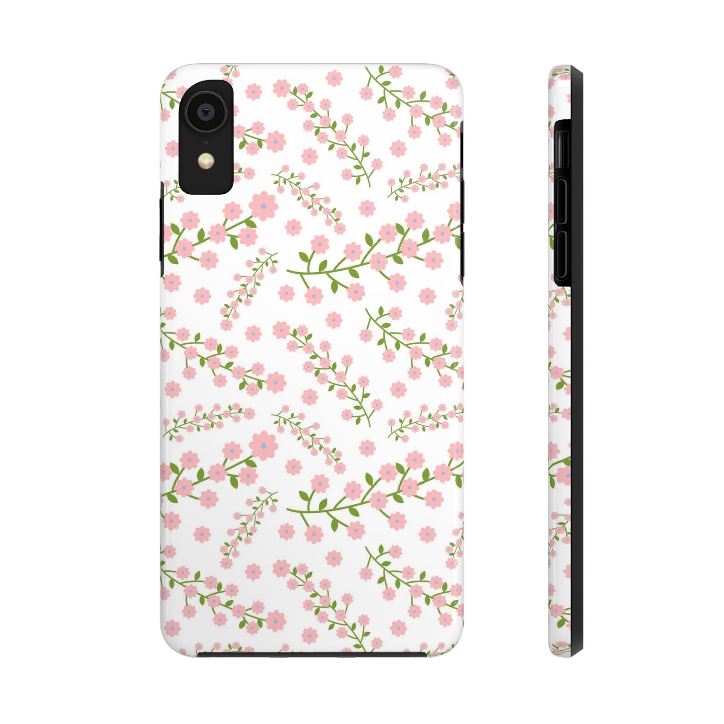 Seamless pattern green branches with blooming Tough Phone Cases iPhone XR