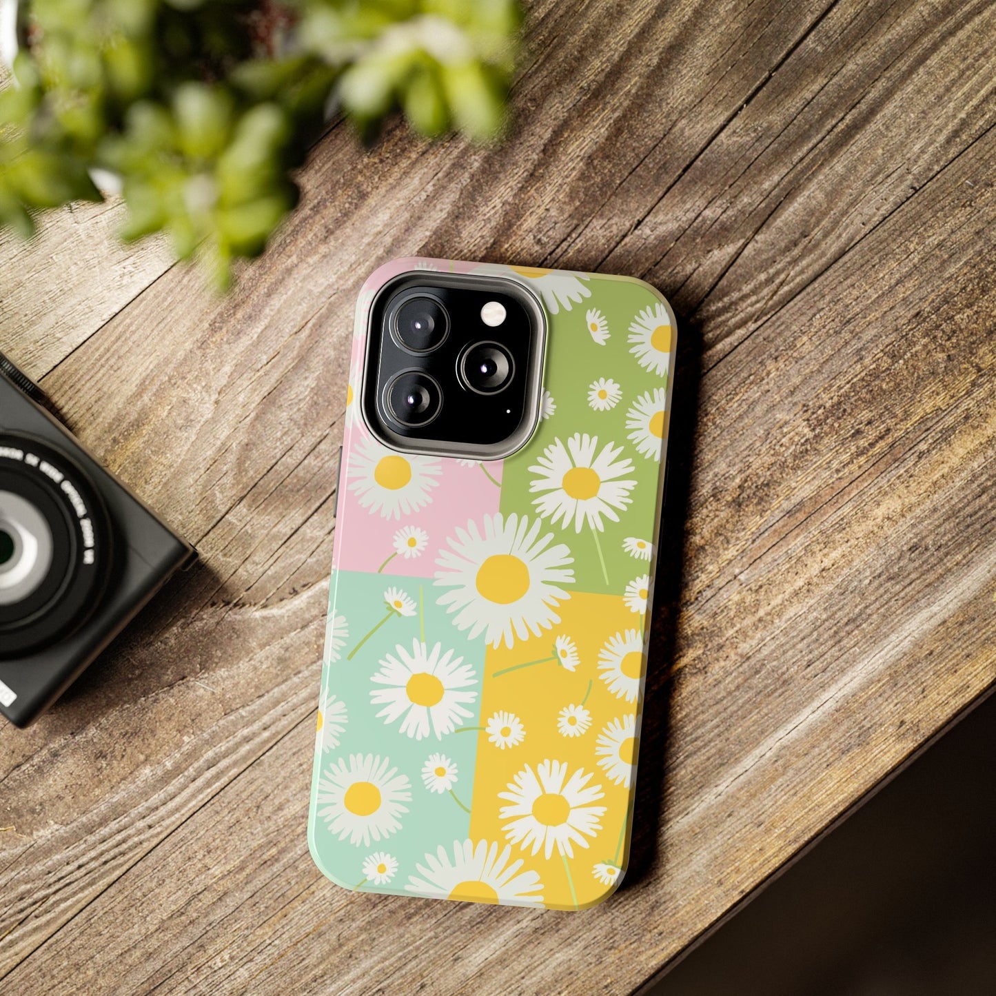 4 colors set of dandelion seamless pattern Tough Phone Cases