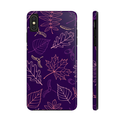 Seamless pattern with autumn leaves Tough Phone Cases iPhone XS MAX