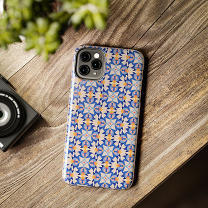 Floral Tile Pattern Tough Phone Cases