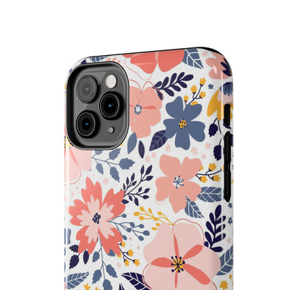 seamless pattern with abstract flowers Tough Phone Cases