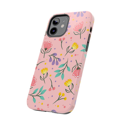 beautiful seamless handrawn floral Tough Phone Cases