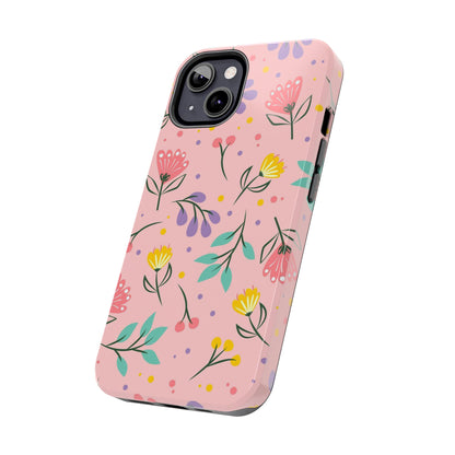 beautiful seamless handrawn floral Tough Phone Cases