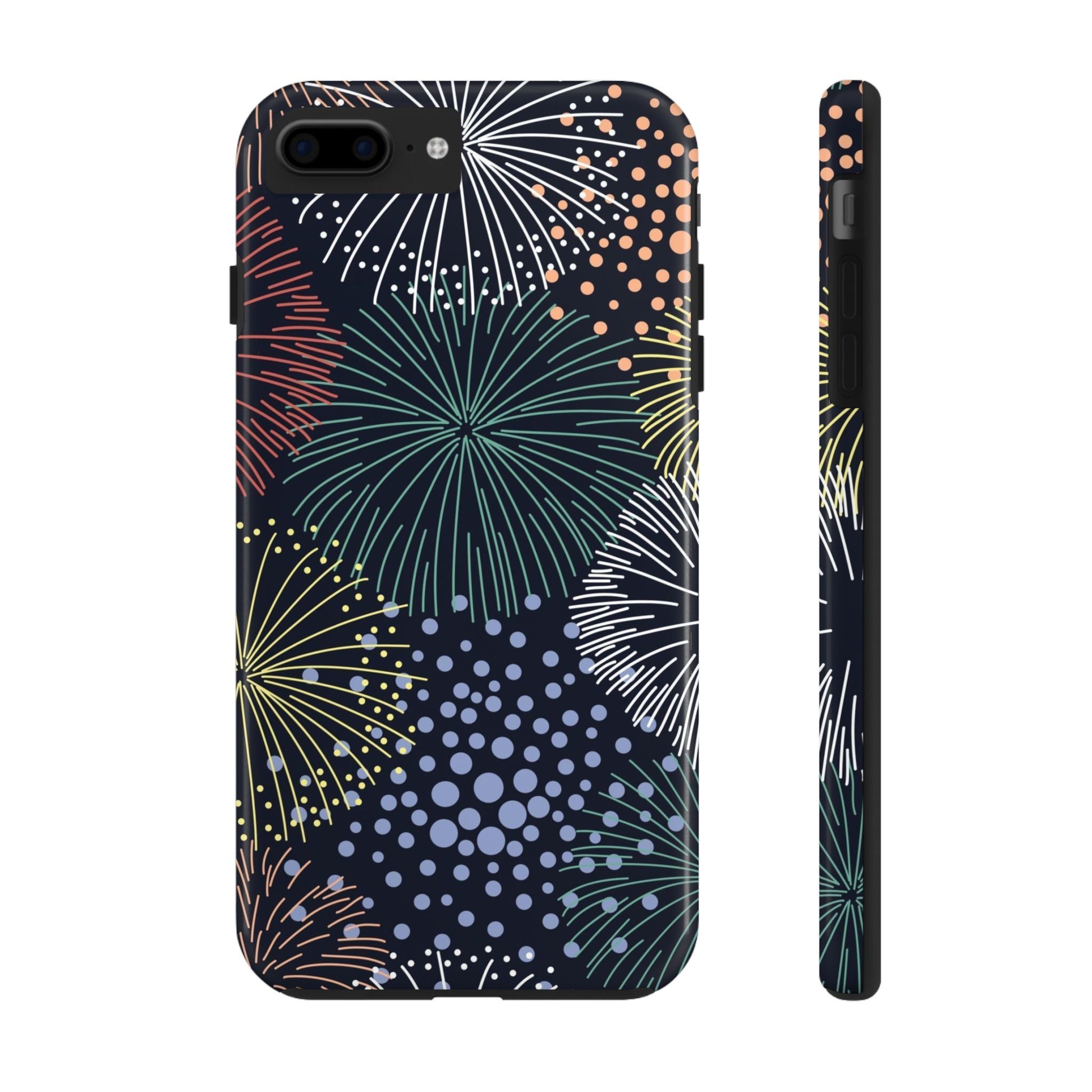 Seamless pattern with colorful fireworks Tough Phone Cases iPhone 7 Plus, iPhone 8 Plus