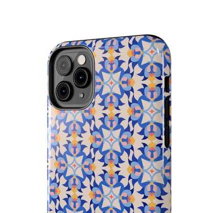 Floral Tile Pattern Tough Phone Cases