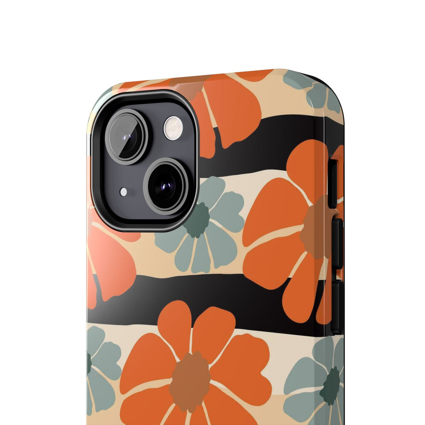 Retro groovy flowers seamless pattern Tough Phone Cases