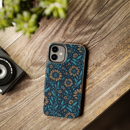 Flower Pattern Design Tough Phone Cases