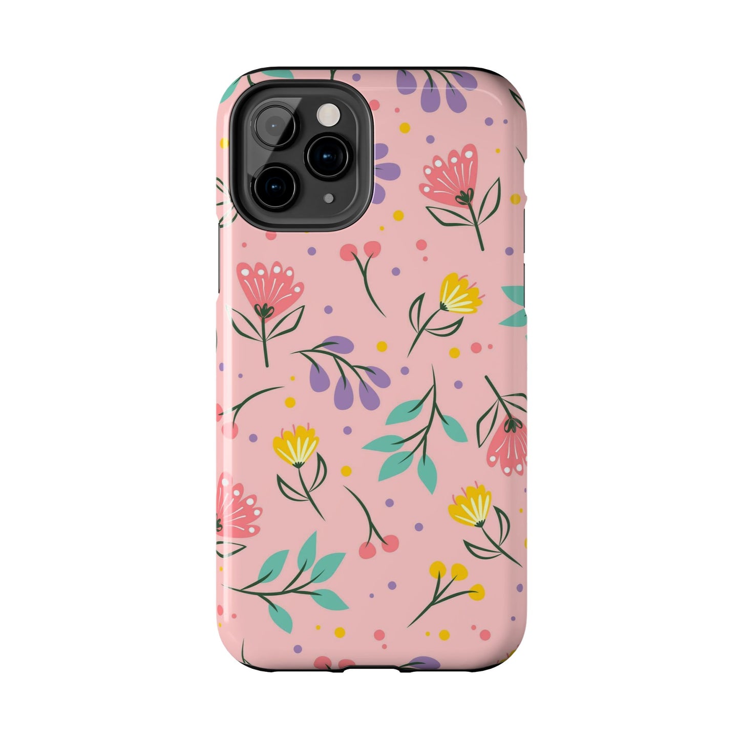 beautiful seamless handrawn floral Tough Phone Cases