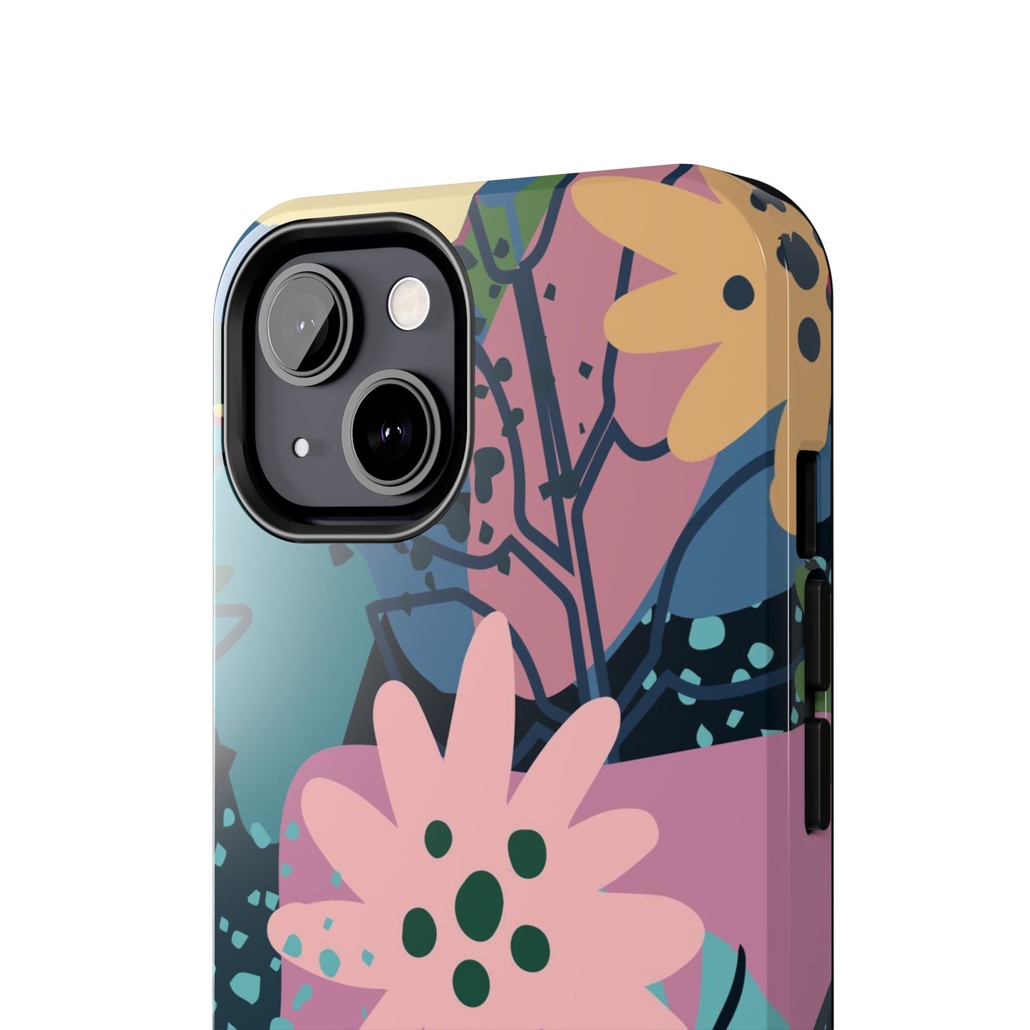 Contemporary collage design Tough Phone Cases