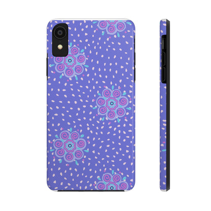 Abstract ethnic bud flower seamless pattern Tough Phone Cases iPhone XR