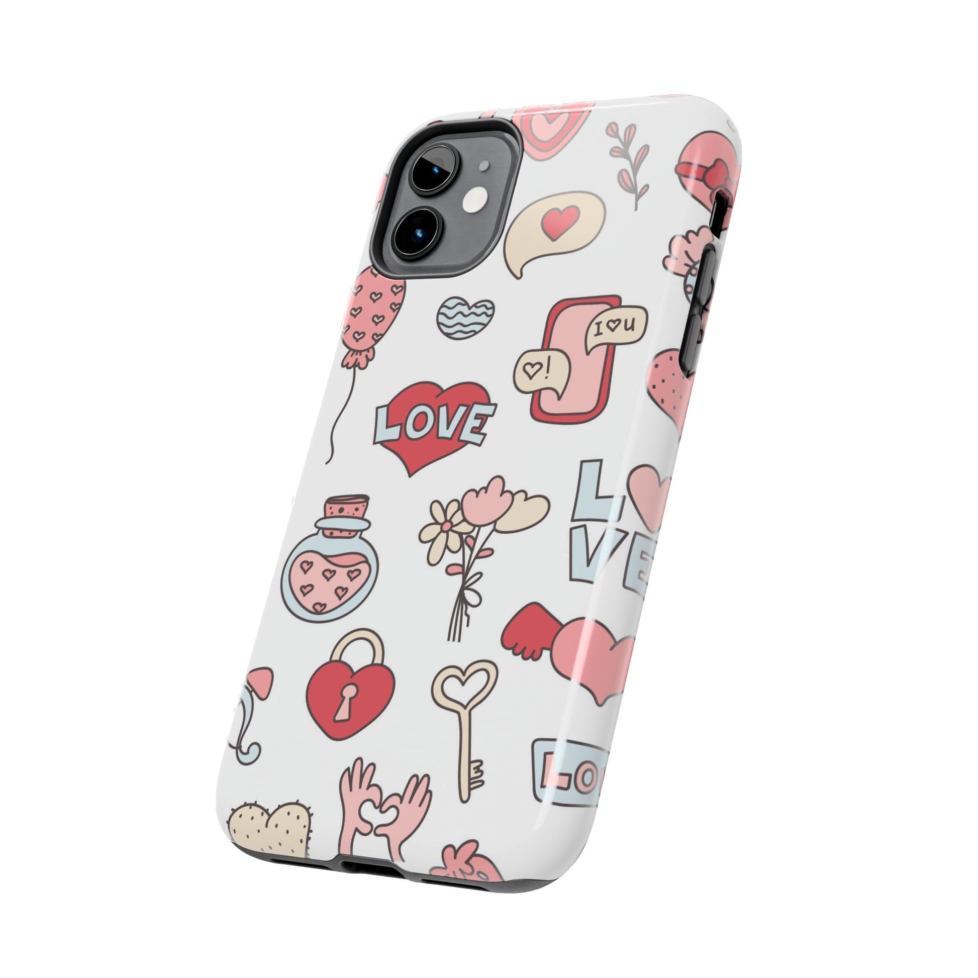 Romantic seamless pattern Tough Phone Cases