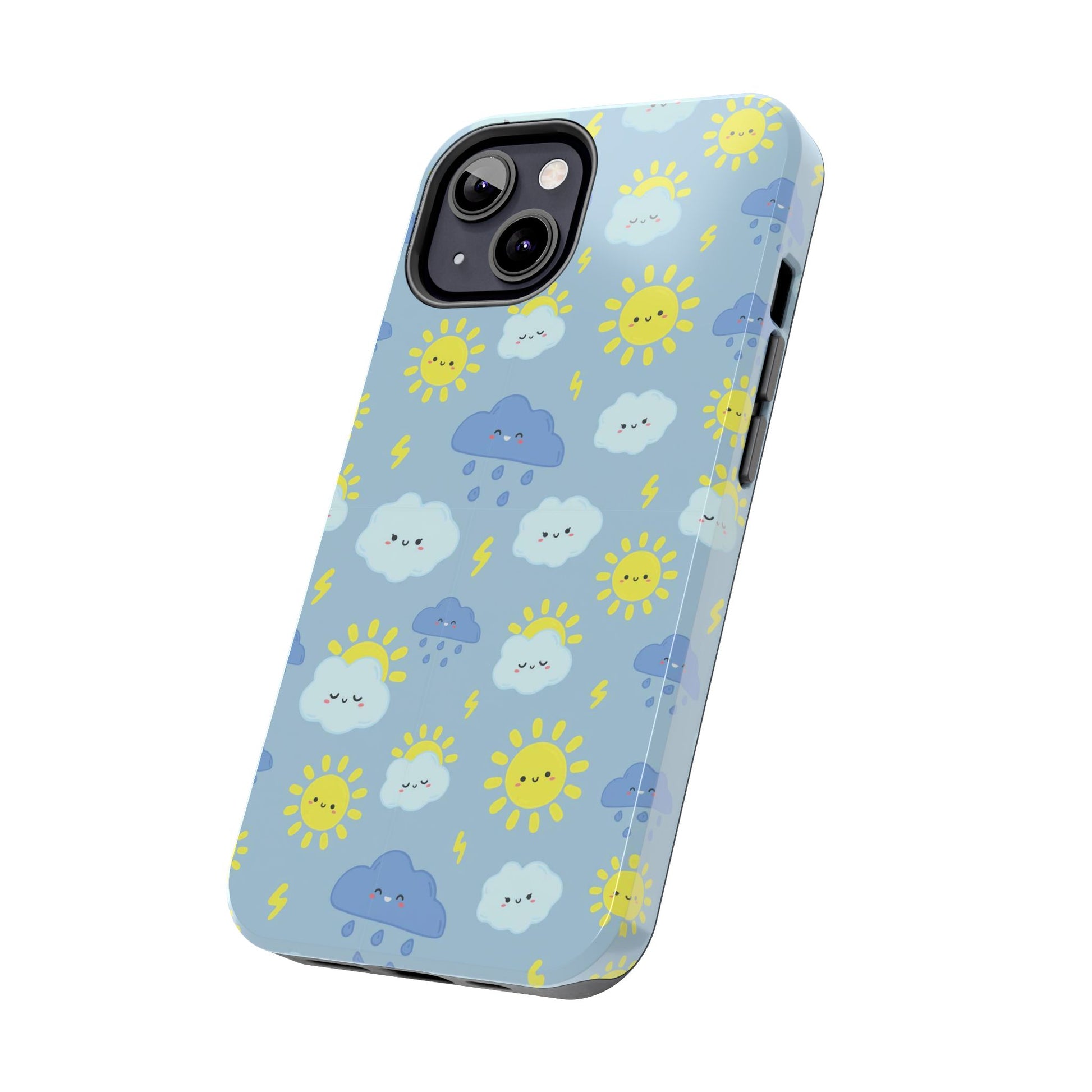 Cute rain sky pattern Tough Phone Cases