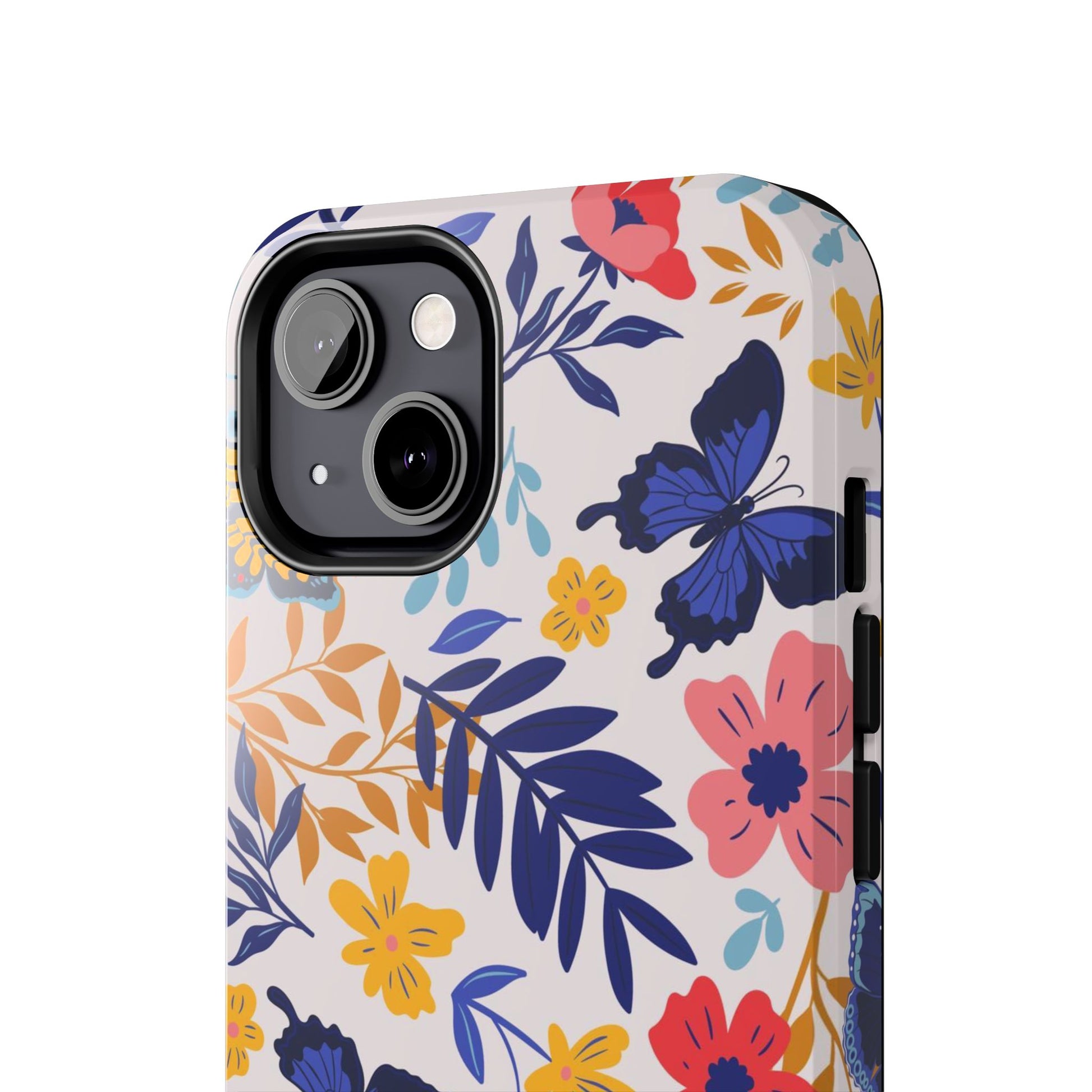 Seamless pattern with butterflies and flowers Tough Phone Cases