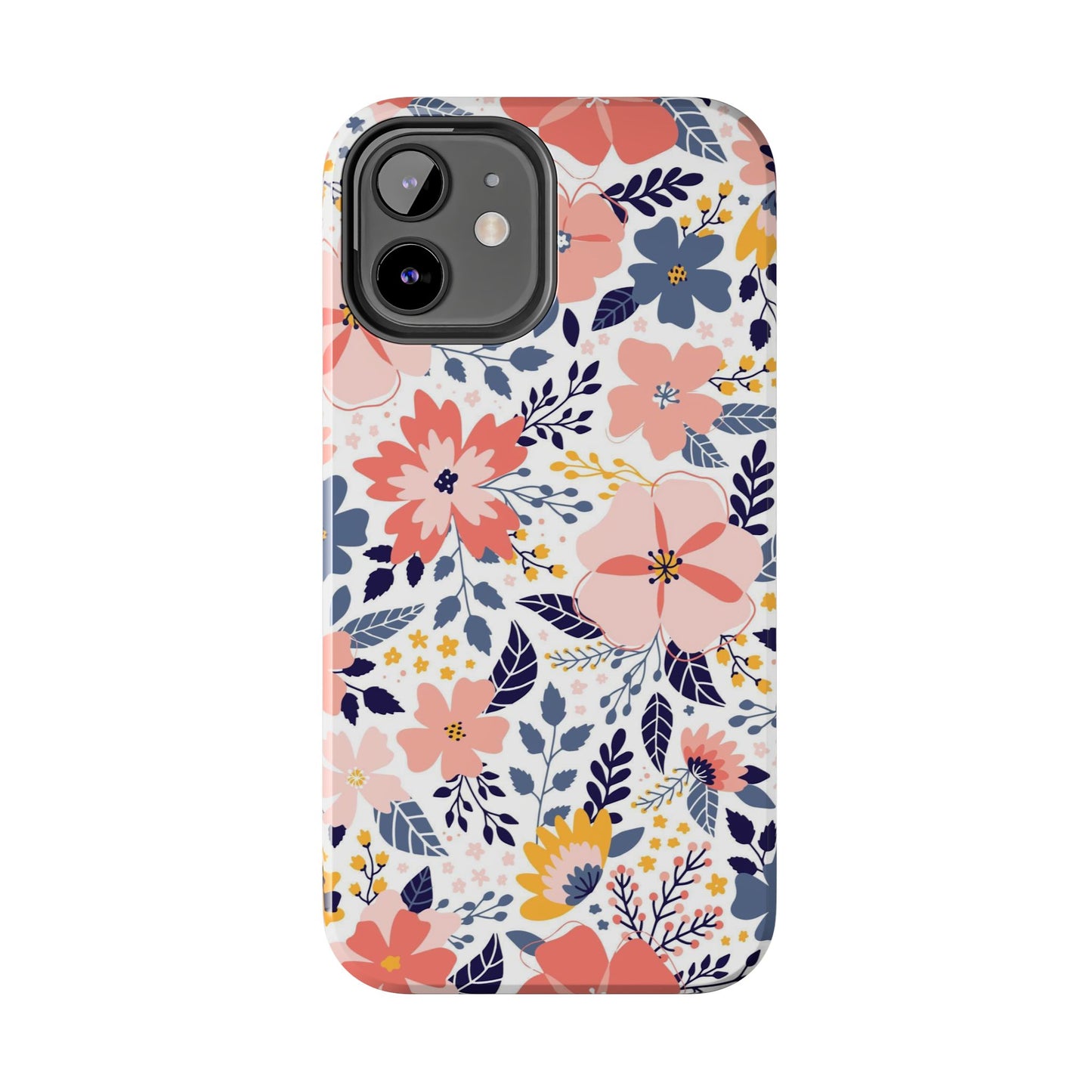 seamless pattern with abstract flowers Tough Phone Cases