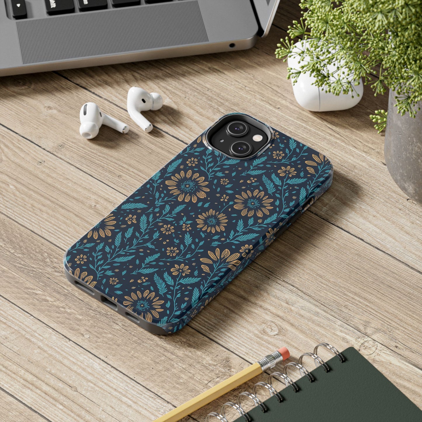 Flower Pattern Design Tough Phone Cases