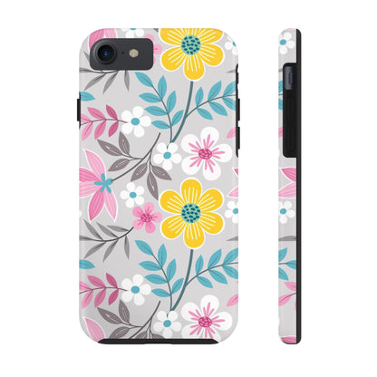 Colorful flowers and leaf Tough Phone Cases iPhone 7, iPhone 8, iPhone SE