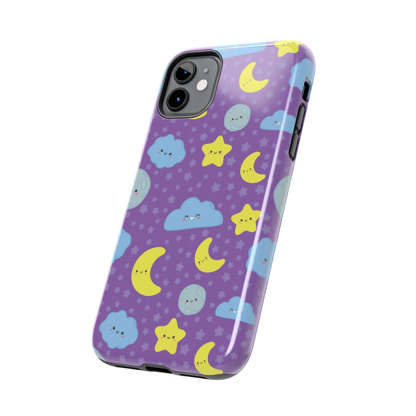 Night sky seamless pattern Tough Phone Cases