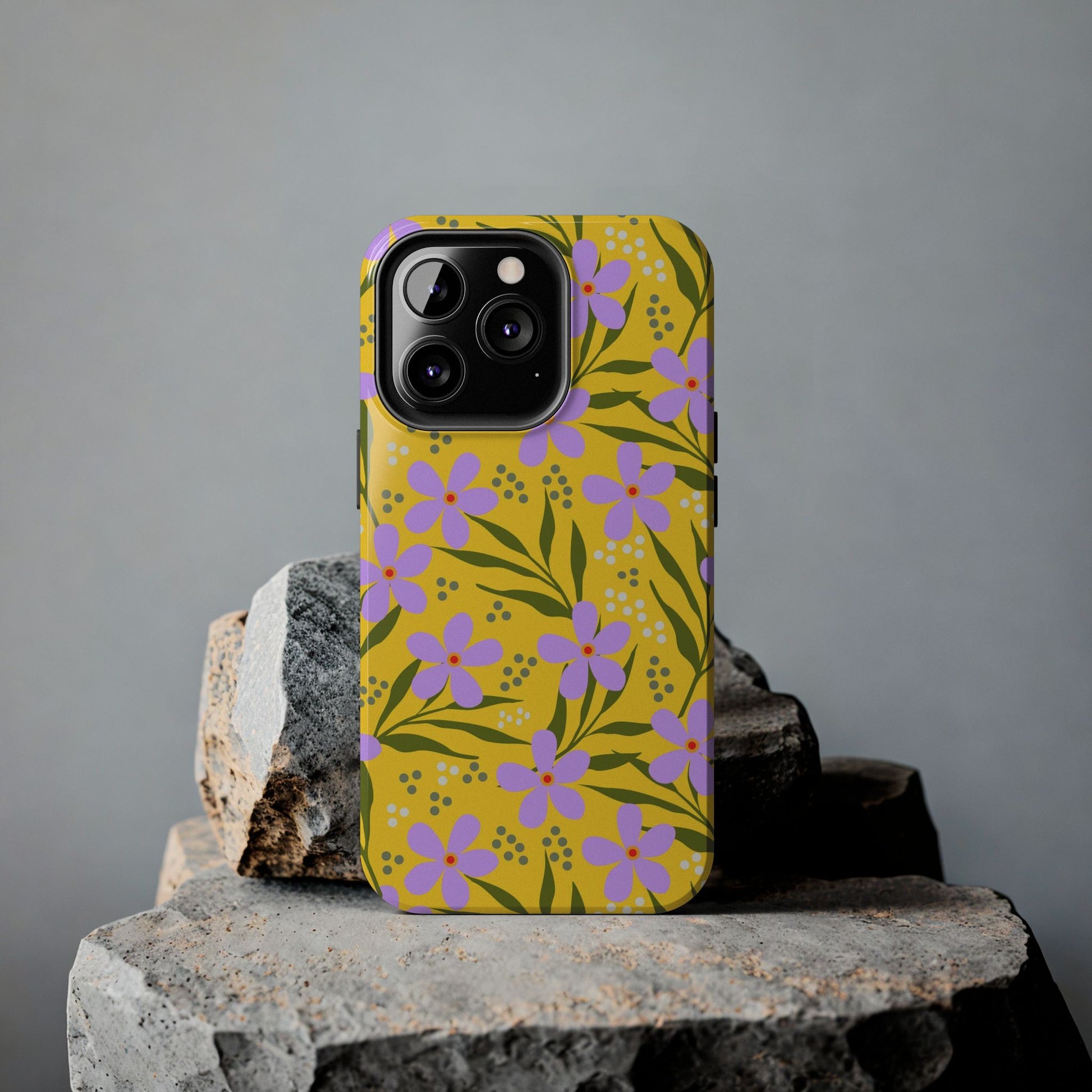 Folk art floral seamless pattern Tough Phone Cases