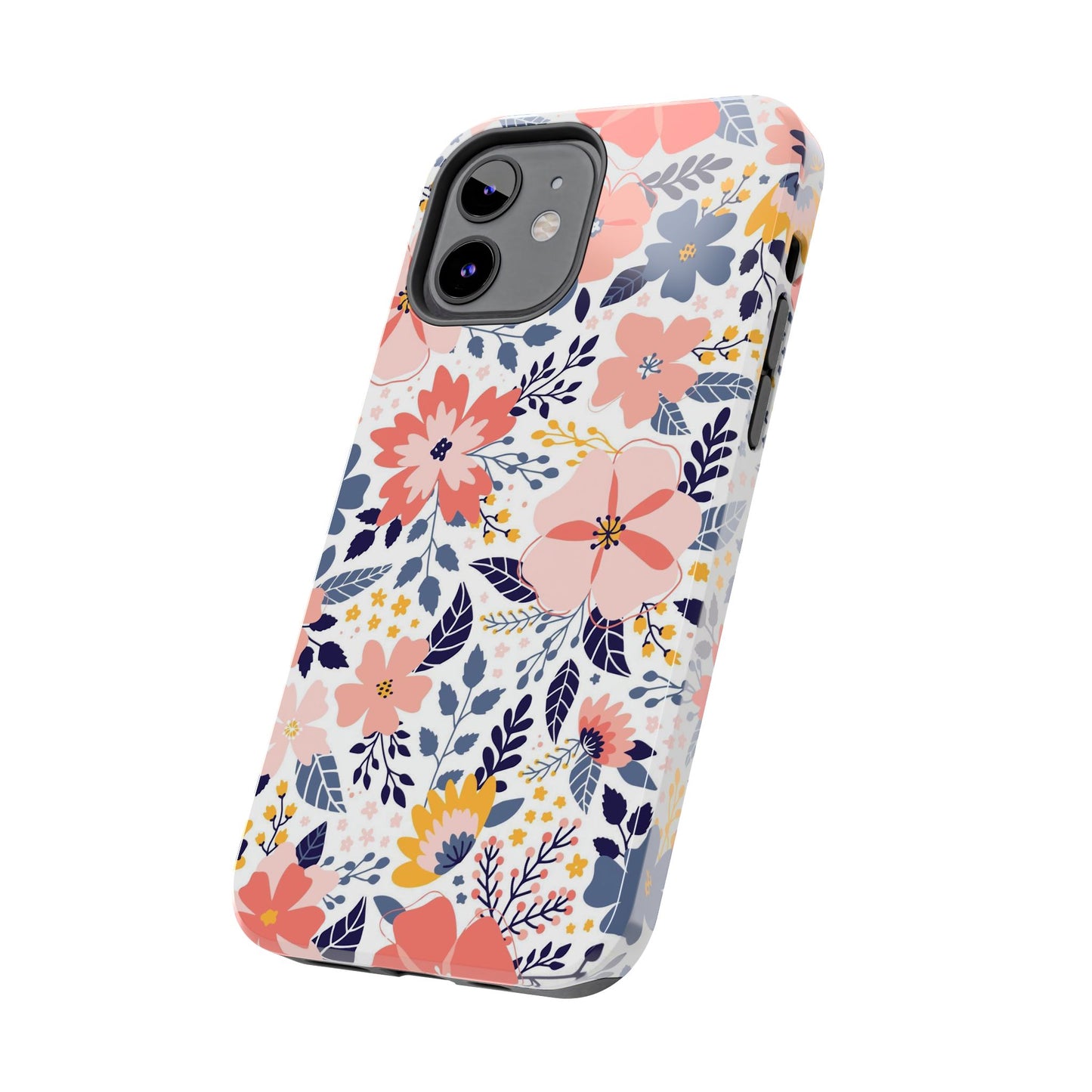 seamless pattern with abstract flowers Tough Phone Cases