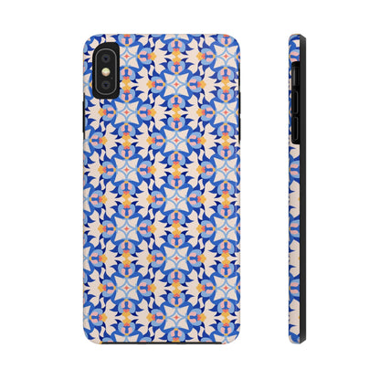 Floral Tile Pattern Tough Phone Cases iPhone XS MAX