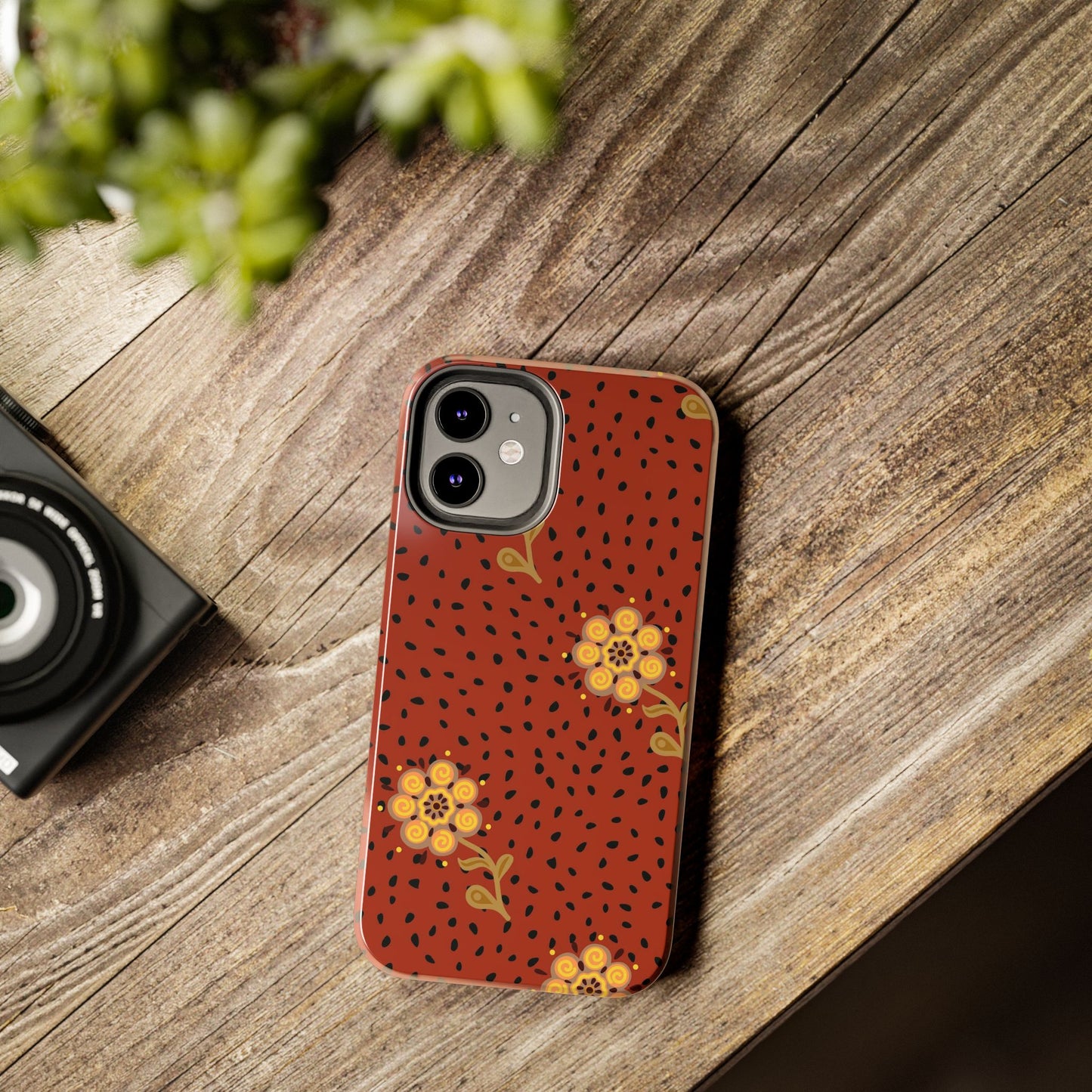 Abstract ethnic flower seamless pattern Tough Phone Cases