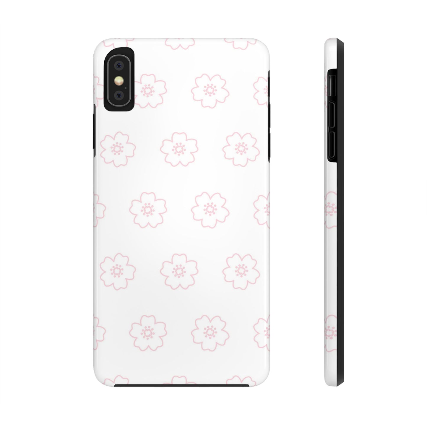 Cherry blossom seamless pattern Tough Phone Cases iPhone XS MAX