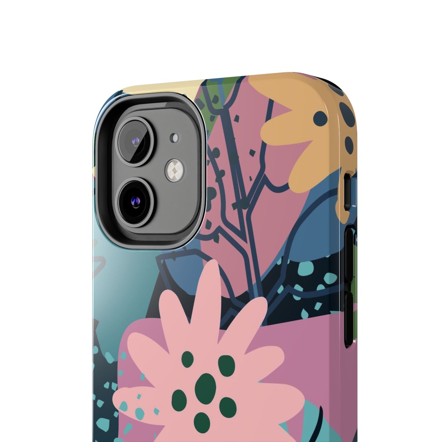 Contemporary collage design Tough Phone Cases