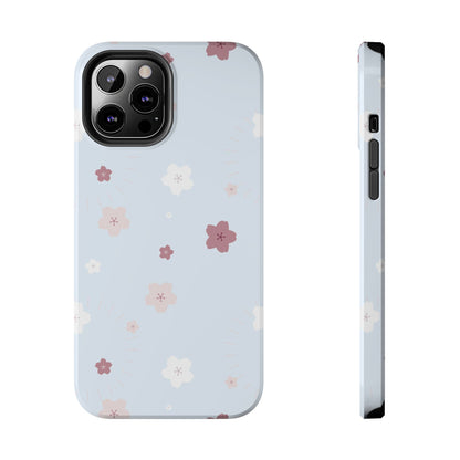 seamless cute lovely pink and white cherry blossom Tough Phone Cases iPhone 12 Pro Max