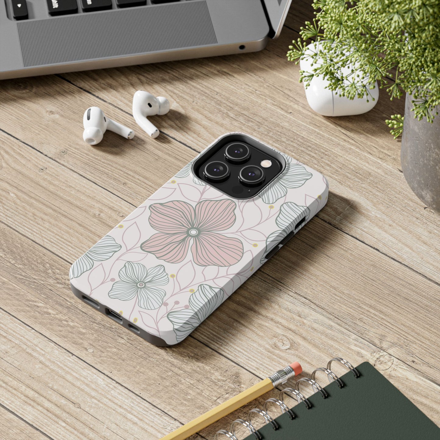 Florals seamless pattern Tough Phone Cases