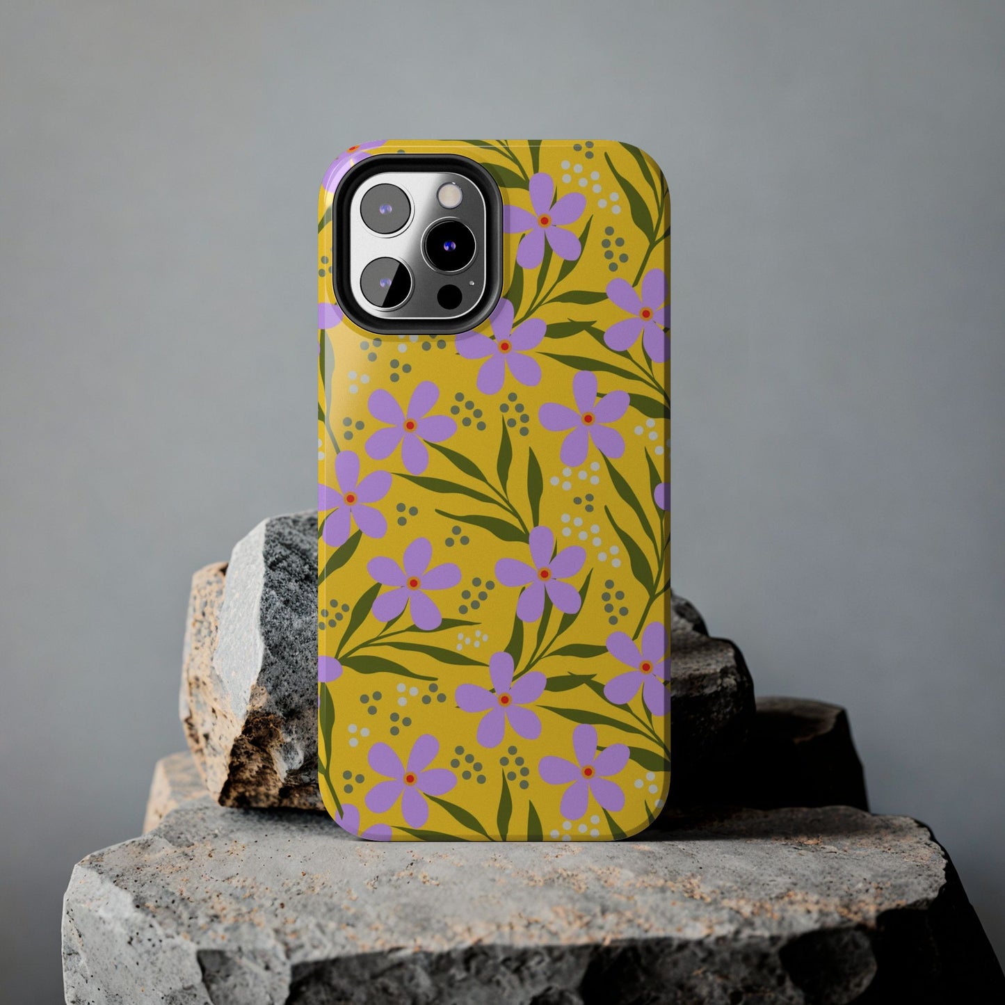 Folk art floral seamless pattern Tough Phone Cases