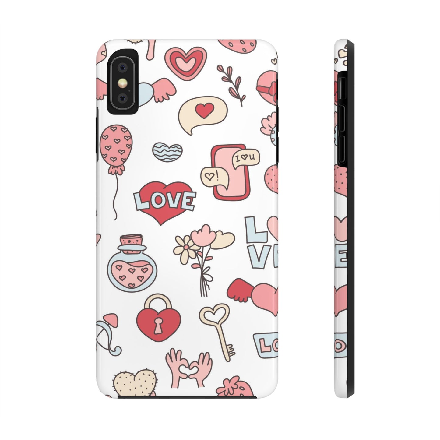 Romantic seamless pattern Tough Phone Cases iPhone XS MAX