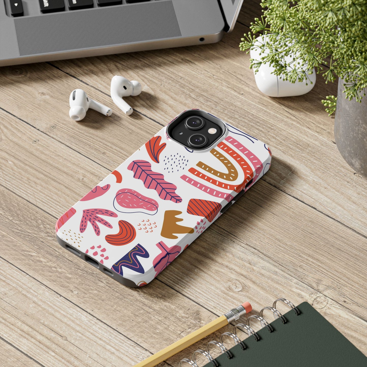 Isolated doodles, bundle of flowers Tough Phone Cases