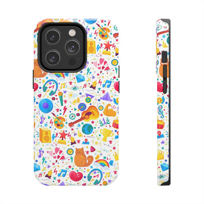 Bright Hobby Activity Art Cartoon Tough Phone Cases iPhone 14 Pro