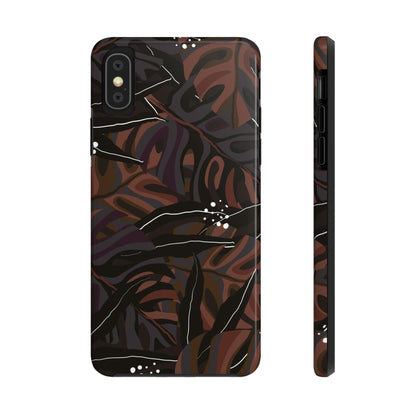 Modern exotic jungle plants Tough Phone Cases iPhone XS