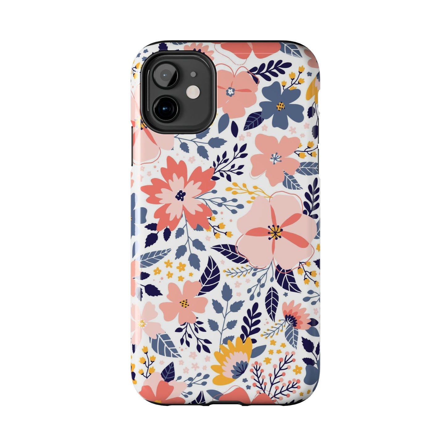 seamless pattern with abstract flowers Tough Phone Cases