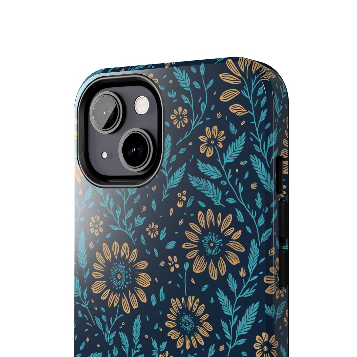 Flower Pattern Design Tough Phone Cases