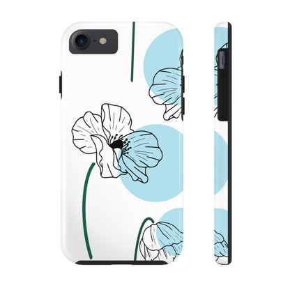 Hand drawn Blue Flower abstract Tough Phone Cases iPhone 7, iPhone 8, iPhone SE