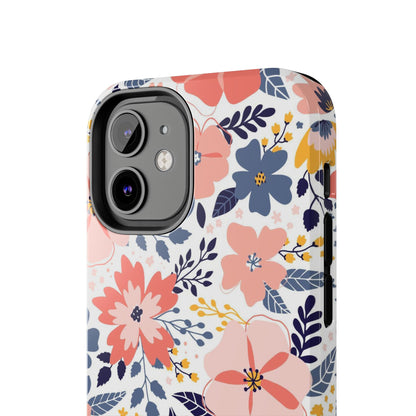 seamless pattern with abstract flowers Tough Phone Cases