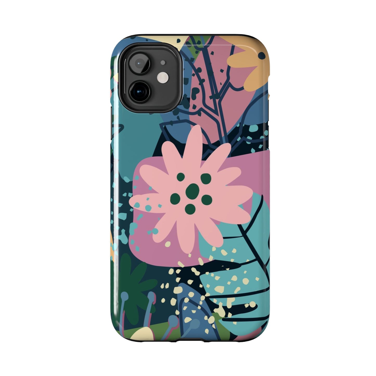 Contemporary collage design Tough Phone Cases