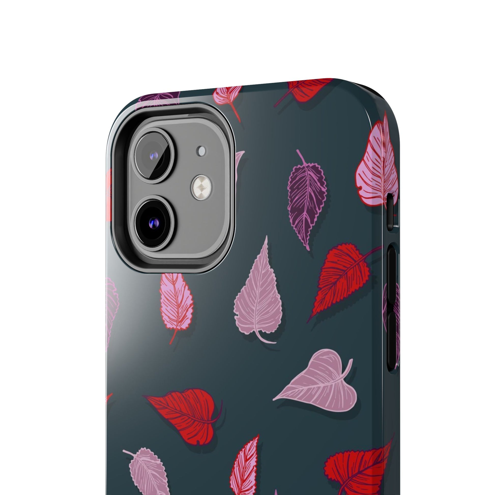 seasonal autumn fallen yellowed leaves Tough Phone Cases